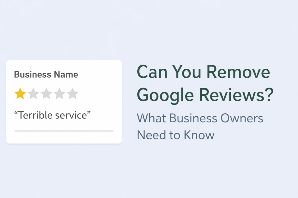 Can you remove Google reviews guide for business owners